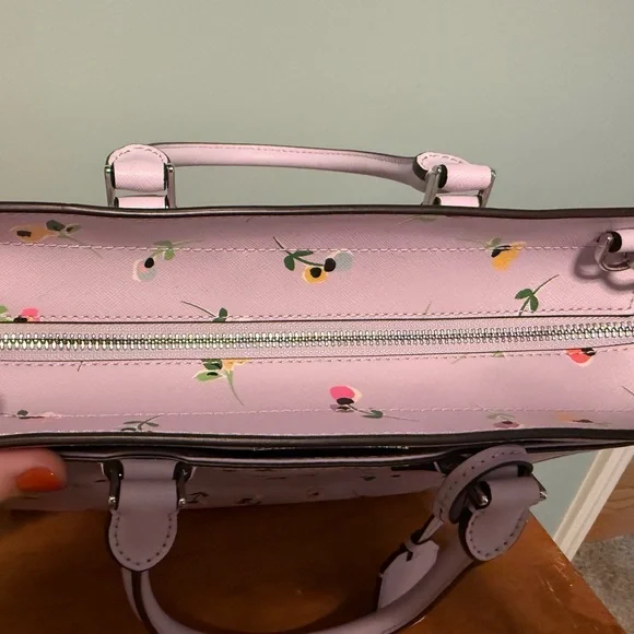 Kate Spade Lavender Floral Satchel - Picture 5 of 16
